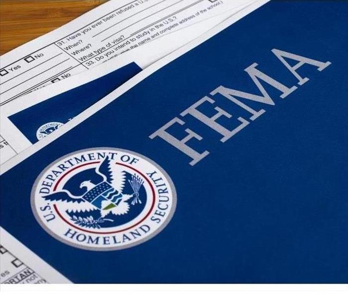 FEMA paperwork for storm readiness.